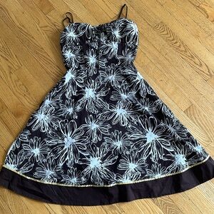 Jolie Brown and White Dress